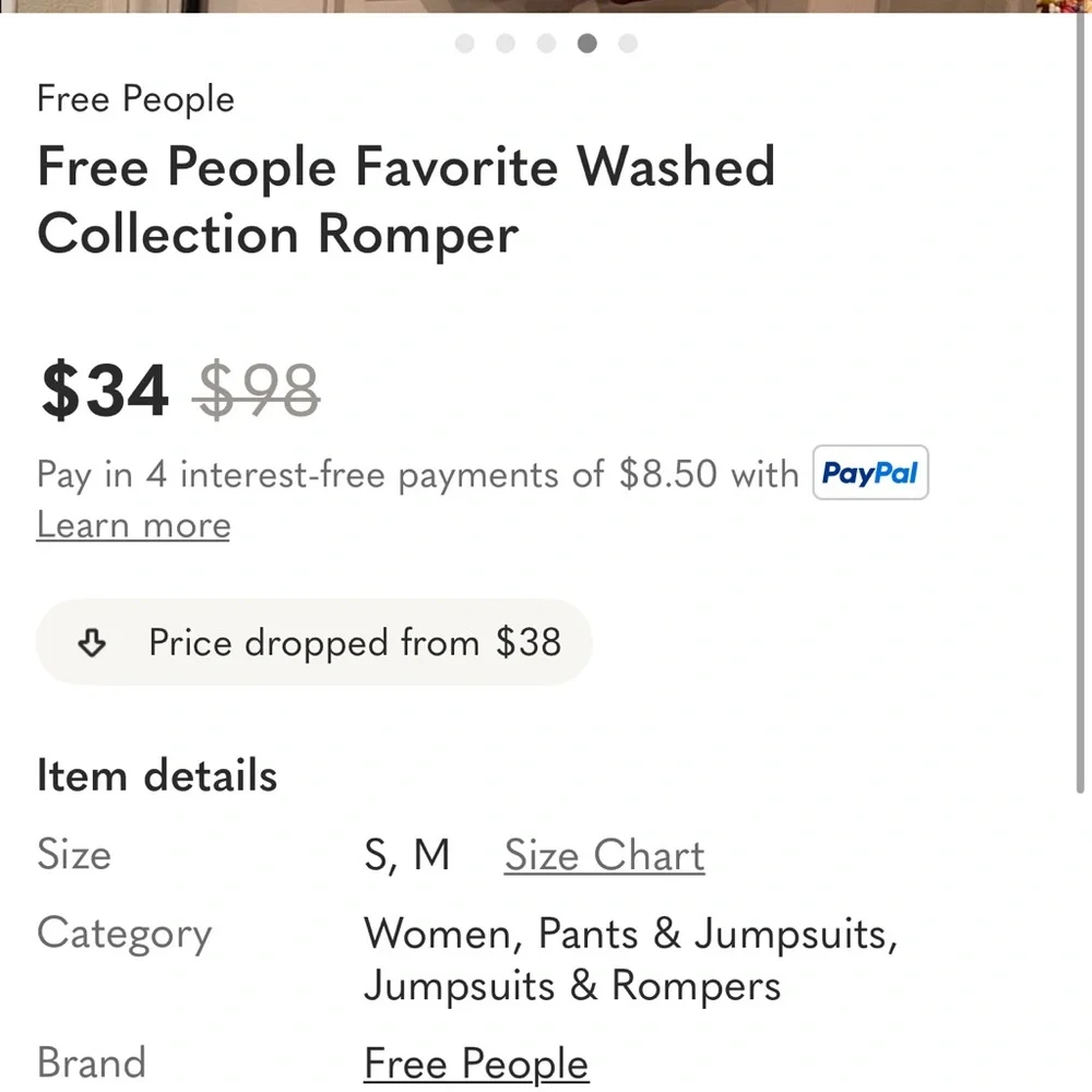 Free People Blue Tie-Dye Hooded Romper